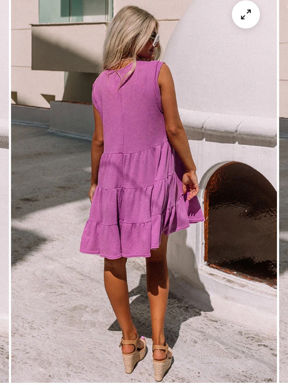 NWT Boutique Three Bird Nest Long Time Coming Shift Dress In Orchid oversized M - Picture 2 of 7